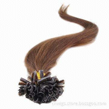 100s 100% Remy Human Hair Prebonded/U-tip Keratin Human Hair Extensions, 12 to 32 inch